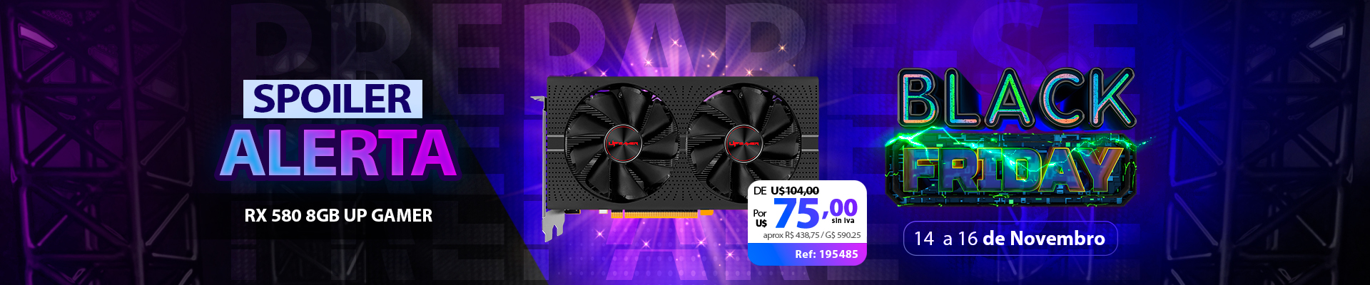 RX 580 Na Black!