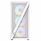 Gabinete Aigo Darkflash DK 260 Mesh Air, MID Tower, ARGB, M-ATX, Vidro temperado e frontal em Malha, 4 x Fans 120mm  ARGB, White