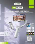 ESTAB. GIMBAL ECOPOWER EP-T201 3-AXIS SIVLER SILVER