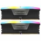 Memria Corsair Vengeance RGB, DDR5 64GB (2x32GB), 5200MHz, c/Dissipador, CMH64GX5M2B5200C40, Preto