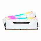 Memria Corsair Vengeance RGB Pro, DDR4 32GB (2x16GB), 3200MHz, c/Dissipador, Para Intel, CMW32GX4M2E3200C16W, Branco