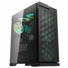 Gabinete Gamer Darkflash DK361, MID Tower, ARGB, M-ATX, Vidro temperado, Frontal em Malla, 4x Fans 120mm ARGB, Preto