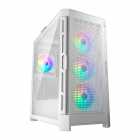 GABINETE COUGAR DUOFACE PRO RGB 4FAN WHITE TEMPERED GLASS