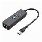 HUB USB SATE A-HUB41 4EN1 USB3.0*3/RJ45 1000MBS