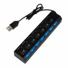 HUB USB SATE A-HUB16 7 PORTAS 2.0 PRETO C/POWER