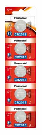 PILHA CR2016 PANASONIC CR-2016PM/5B 3V PACK-5