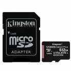 CARTAO MICROSD 512GB KINGSTON 100MB/S SDCS2/512GB