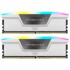 Memria Corsair Vengeance RGB, DDR5 64GB (2x32GB), 6000MHz, c/Dissipador, CMH64GX5M2B6000C40W, Branco