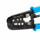 ALICATE PARA CRIMPAR JZ-7027 COM DECAPADOR RJ45/RJ11 - AZUL