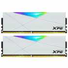 Memria Adata XPG Spectrix D50, RGB, 32GB 2x16, 3200MHz, DDR4, c/Dissipador, Branco, AX4U320016G16A-DW50