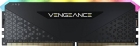 MEM DDR4 8GB 3200 CORSAIR VENGEANCE RGB RS BLACK