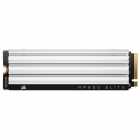 SSD Corsair MP600 Elite For PS5, Gen4, 2TB, M.2 NVMe, Leitura at 7000MB/s, Gravao 6500MB/s, c/Dissipador, CSSD-F2000GBMP600ECS, Branco