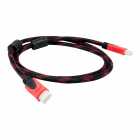 CABO HDMI 2M MOX MO-HD20 C/MALHA BLACK/RED