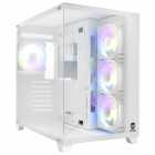Gabinete Gamer, Sate K897, MID Tower, ARGB, E-ATX, Frontal e Lateral Vidro Temperado, 4x Fans, Branco 120mm ARGB