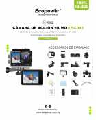 CAMERA DE ACAO ECOPOWER EP-C065 COM KIT ACESSORIOS