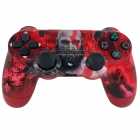 CONTROLE PS4 PLAYGAME DUALSHOCK KRATOS RED