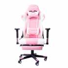 CADEIRA GAMER QUANTA QTGC20 BRANCO/ROSA