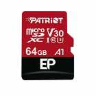 CARTAO MICROSD 64GB PATRIOT EP V30 A1 CLASSE 10 4K - PEF64GEP31MCX
