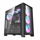 GABINETE AIGO DARKFLASH DRX90 GLASS BLACK ARGB 4FAN