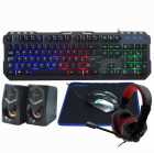 TEC/MOUSE/MOUSEPAD/FONE/SPEAKER SATE GK-54 PRETO SP/PRETO/CINZA