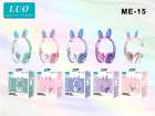 FONE BT LUO ME-15 HEADPHONE WIRELESS PINK/WHITE