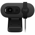 Webcam Logitech Brio 105, 1080P Full HD, USB, c/Microfone, 960-001591, Cinza