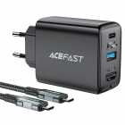 CARREGADOR ACEFAST A17 65W USB-A + USB-C + HDMI 3EN1 BLK + CABO