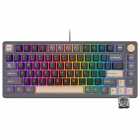 TECLADO ROYAL MECANICO RK-M75 RGB S/F PHANTOM SWITCH K SILVER