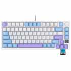 TECLADO ROYAL MECANICO RK-M75 RGB S/F TARO MILK SWITCH BLUE