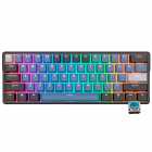 Teclado Mecnico Royal Kludge RK61 Plus, 60%, RGB, Click Wireless, s/Fio, Switch Blue, RK61PLUS-BLAC-Q, Indigo