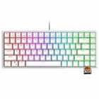 TECLADO ROYAL MECANICO RK84 RGB S/F WHITE SW BROWN SWITCH BROWN