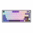 TECLADO ROYAL MECANICO R75 RGB S/F BLACKBER MOUSSE SWITCH K SILVER