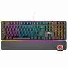 TECLADO ROYAL MECANICO RK918 RGB USB BLACK SW RED SWITCH RED