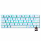 Teclado Mecnico Royal Kludge RK61, 60%, RGB, Click Wireless, s/Fio, Switch Brown, RK61SM-WHIT-C, Branco