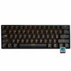 Teclado Mecnico Royal Kludge RK61, 60%, RGB, Ttil Wireless, s/Fio, Switch Blue, RK61SM-BLAC-Q, Preto