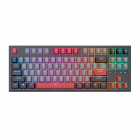 TECLADO ROYAL MECANICO RK-R87 RGB COM FIO BLK/GRAY/RED SWITCH RED