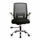 CADEIRA DE ESCRITORIO OFICINA LEVEL MESH EM-3048 BLACK/WHITE