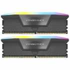 Memria Corsair Vengeance, RGB, DDR5 32GB (2x16GB), 6000MHz, c/Dissipador, CMH32GX5M2E6000, Preto