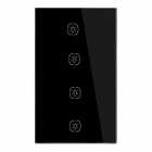 ZIGBEE HOMIE ESP TOUCH 4 INT. HSS04TR-BLK BLACK