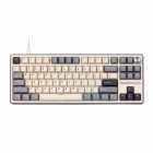 TECLADO ROYAL MECANICO RK R87PRO RGB C/CABO GREY HALF GREY