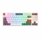 TECLADO ROYAL MECANICO RK-R87 RGB C/CABO WH/GR/RED SWITCH RED