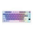 TECLADO ROYAL MECANICO RK-M75 RGB S/F OCEAN BLUE SWITCH BROWN