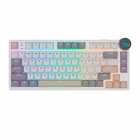 TECLADO ROYAL MECANICO RKN80 RGB C/CABO PEARLY DAW SWITCH BROWN