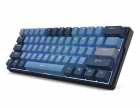 Teclado Mecanico sem fio 60% Royal Kludge RK61Plus Tri-modes IBM61K, USB-A/USB-C/Bluetooth/Wifi 2.4Ghz, RGB, Switch Sky Cyan, Ingls, Indigo