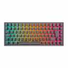 TECLADO ROYAL MECANICO RK84 RGB S/F BLACK SW BROWN SWITCH BROWN