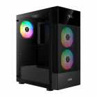 GABINETE GAMDIAS AURA GC5 MID-TOWER ARGB BLACK 3 FAN