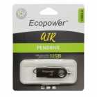 PEN DRIVE 32GB ECOPOWER AIR METAL BLACK 2.0