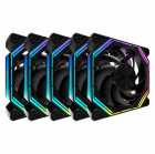 COOLER FAN AIGO DARKFLASH INF34 5X1 ARGB-PWM BLK