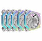 COOLER FAN AIGO DARKFLASH INF34 5X1 ARGB-PWM WHT