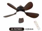 VENTILADOR DE TETO SATE C/LUMINARIA A-F27401 E27 30W C/CONTROL